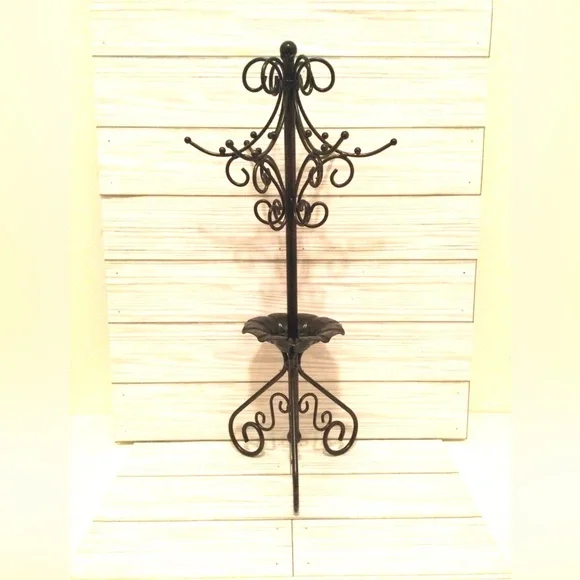 Elegant Black, Metal Jewelry Stand - Picture 3 of 6